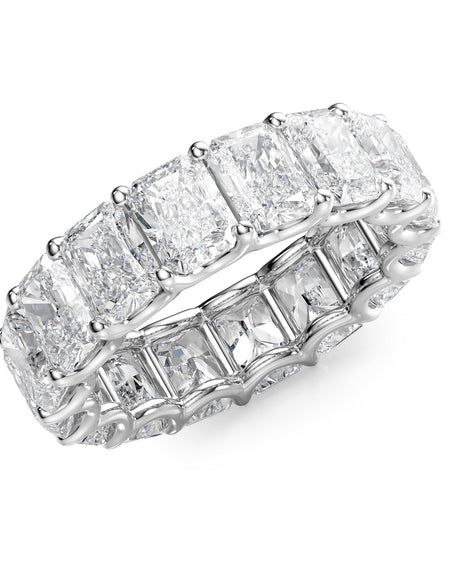 8ct Radiant U Prong Eternity WG