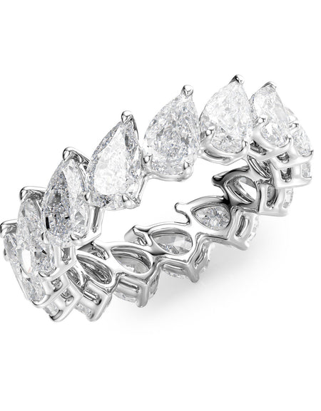 4.5ct Slanted Pear Eternity