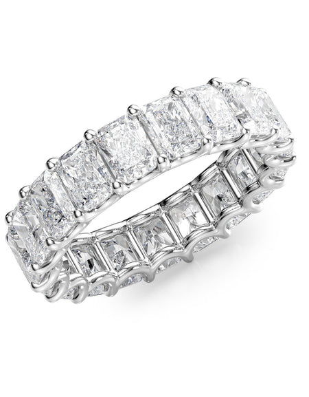 6ct Radiant U Prong Eternity WG
