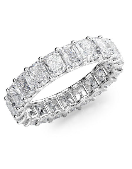 4ct Radiant U Prong Eternity WG