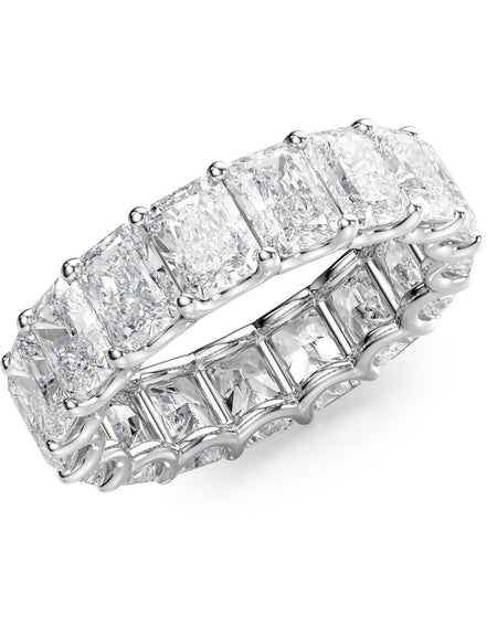 7ct Radiant U Prong Eternity WG