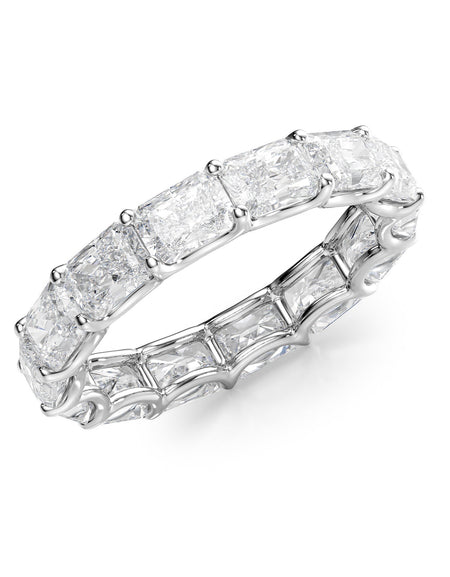 4ct East West Radiant U Prong Eternity WG