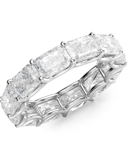 6ct East West Radiant U Prong Eternity WG