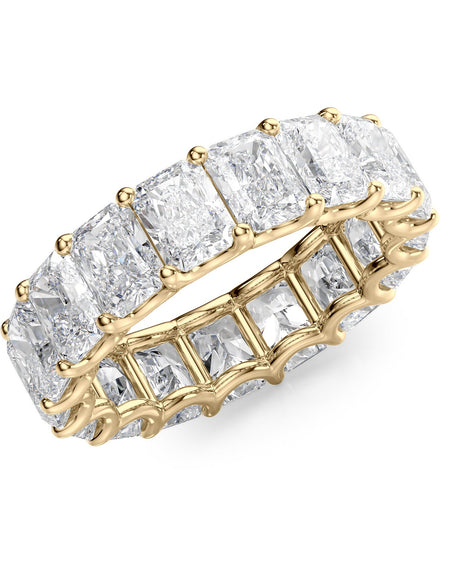 7ct Radiant U Prong Eternity YG