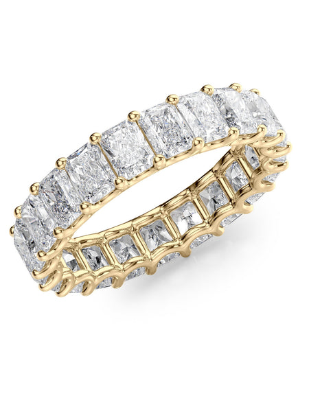 4ct Radiant U Prong Eternity YG