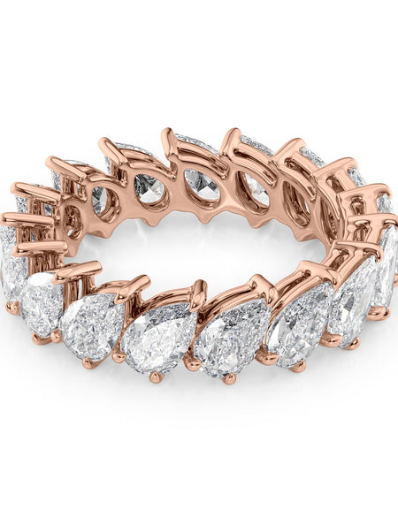 4ct Slanted Pear Eternity