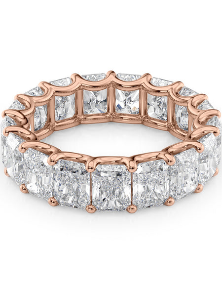 7ct Radiant U Prong Eternity RG