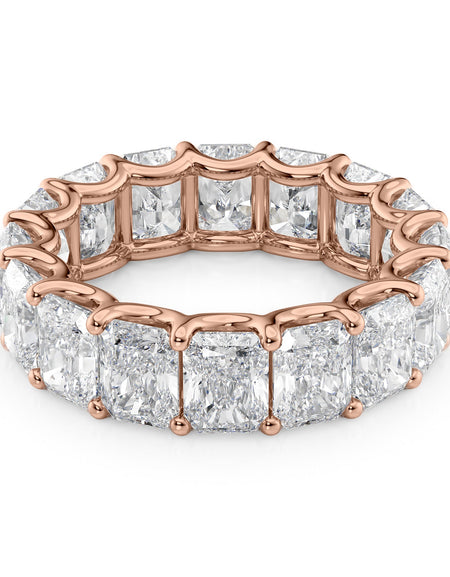 8ct Radiant U Prong Eternity RG