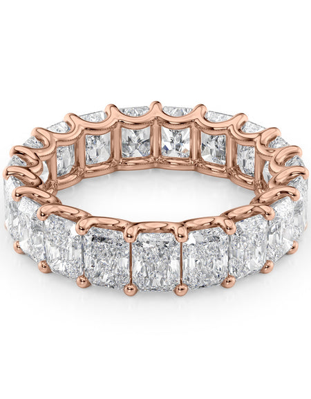 6ct Radiant U Prong Eternity RG