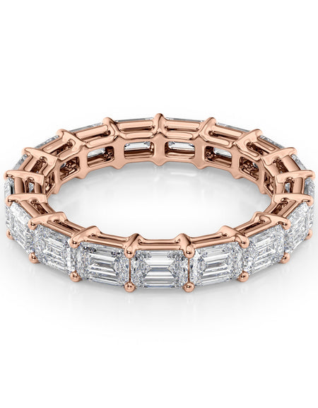 4ct East West Emerald Eternity RG