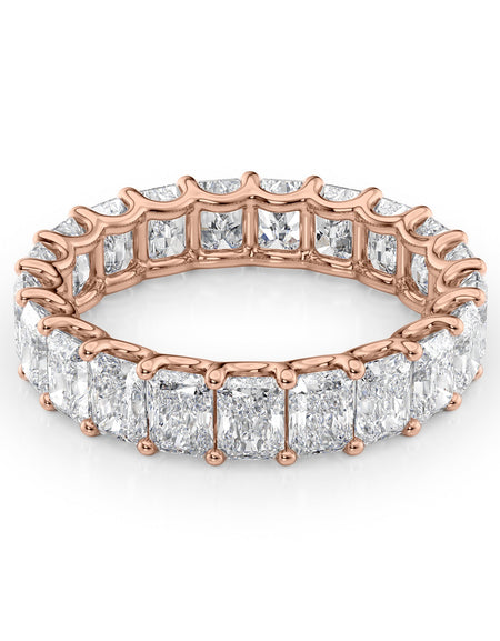 4ct Radiant U Prong Eternity RG