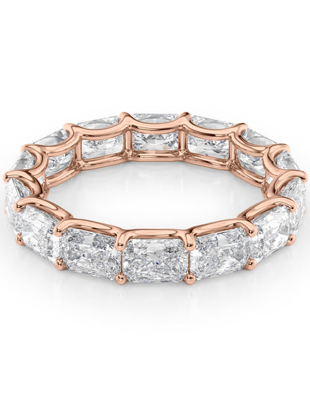 4ct East West Radiant U Prong Eternity RG