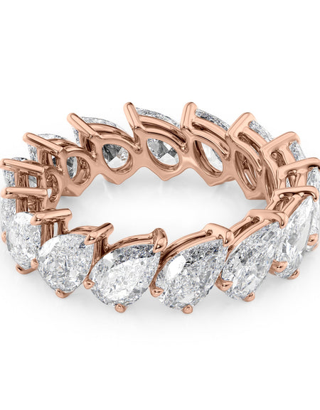 4.5ct Slanted Pear Eternity