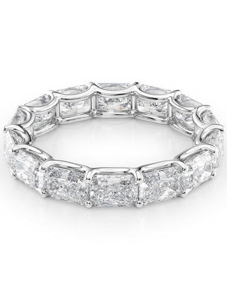 4ct East West Radiant U Prong Eternity WG