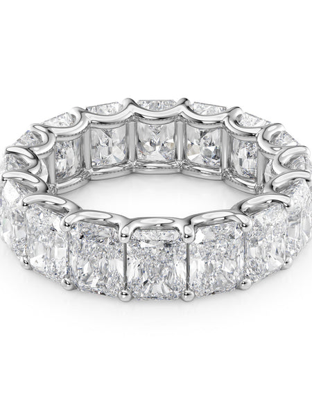 8ct Radiant U Prong Eternity WG