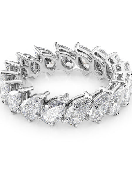 4ct Slanted Pear Eternity