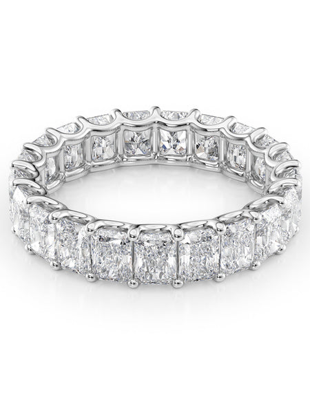 4ct Radiant U Prong Eternity WG