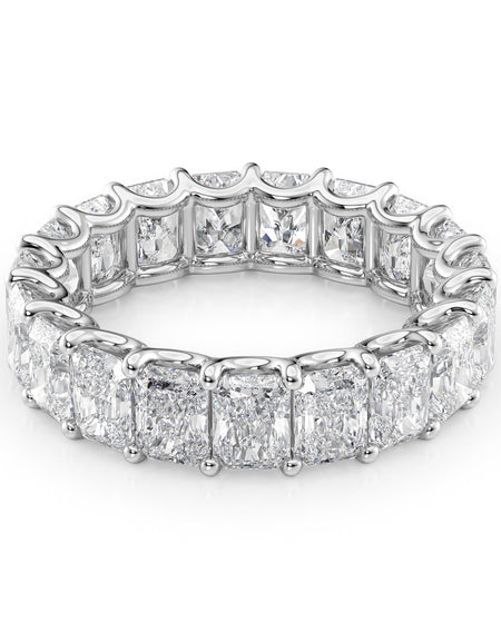 6ct Radiant U Prong Eternity WG