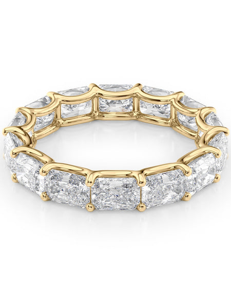 4ct East West Radiant U Prong Eternity YG