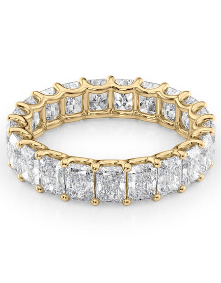 4ct Radiant U Prong Eternity YG