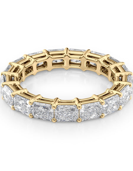 2ct East West Radiant Eternity YG