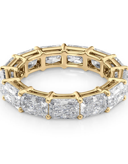 5ct East West Radiant Eternity YG