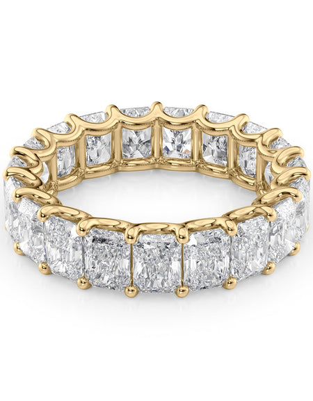 6ct Radiant U Prong Eternity YG