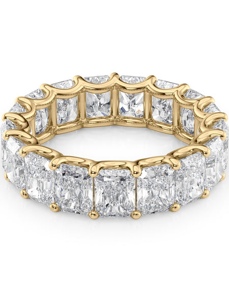 7ct Radiant U Prong Eternity YG