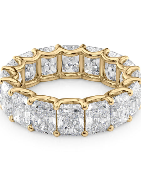 8ct Radiant U Prong Eternity YG