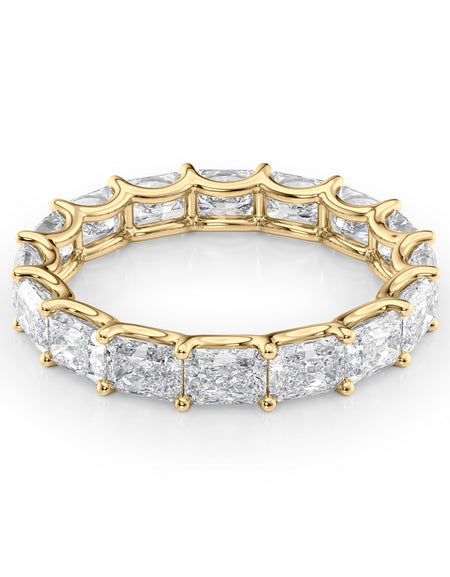 2ct East West Radiant U Prong Eternity YG